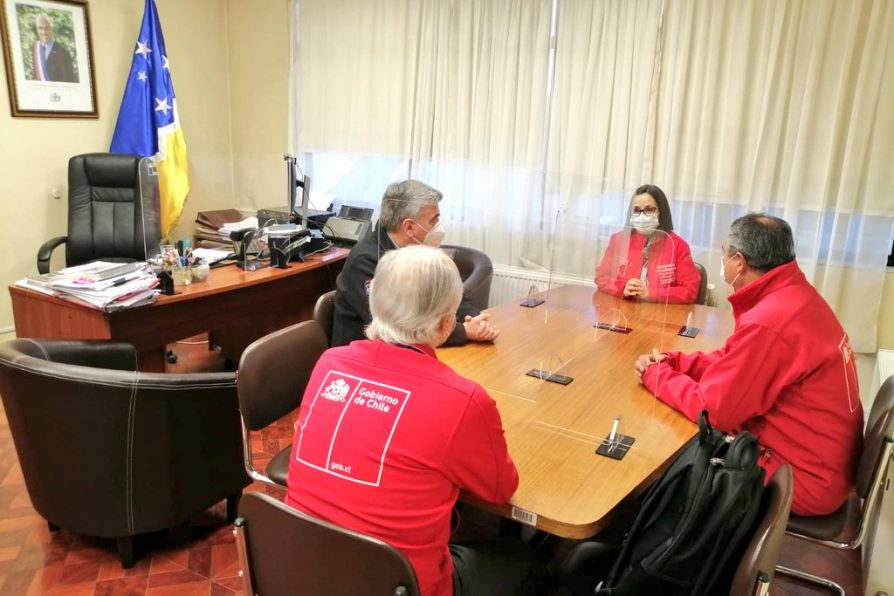 DELEGADA PROVINCIAL RECIBE VISITA DE TRES DIRECTORES REGIONALES.