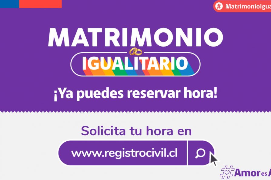 AGENDAMIENTO MATRIMONIO IGUALITARIO