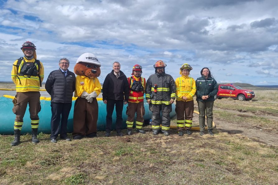 Piscina de 100 mil litros reforzará la respuesta ante incendios forestales en Porvenir